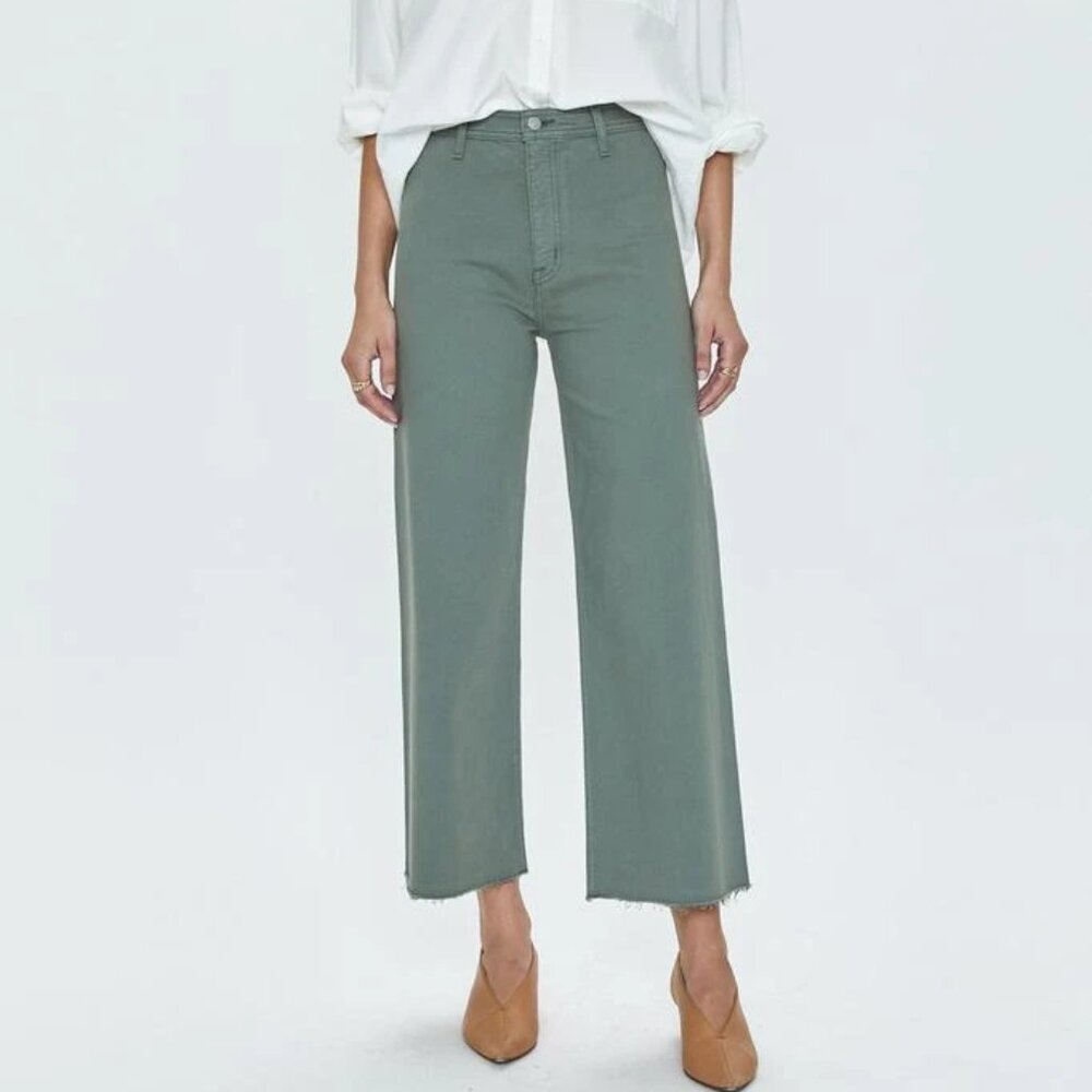 Penny High Rise Wide Leg Jean - Bluff - Size 28